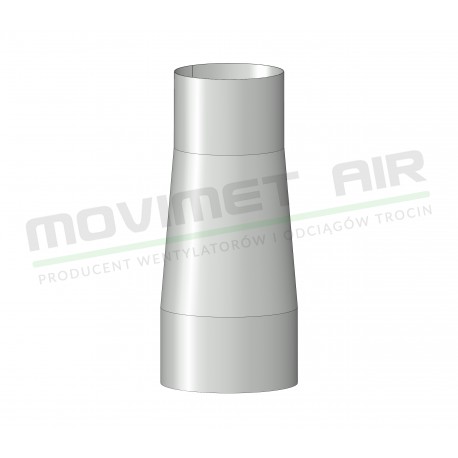 Reduction fi200 - fi180 spigot - galvanized steel spigot