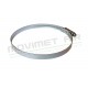 Worm clamp for flexible hoses