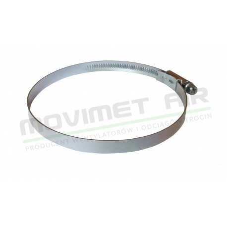 Worm clamp for flexible hoses